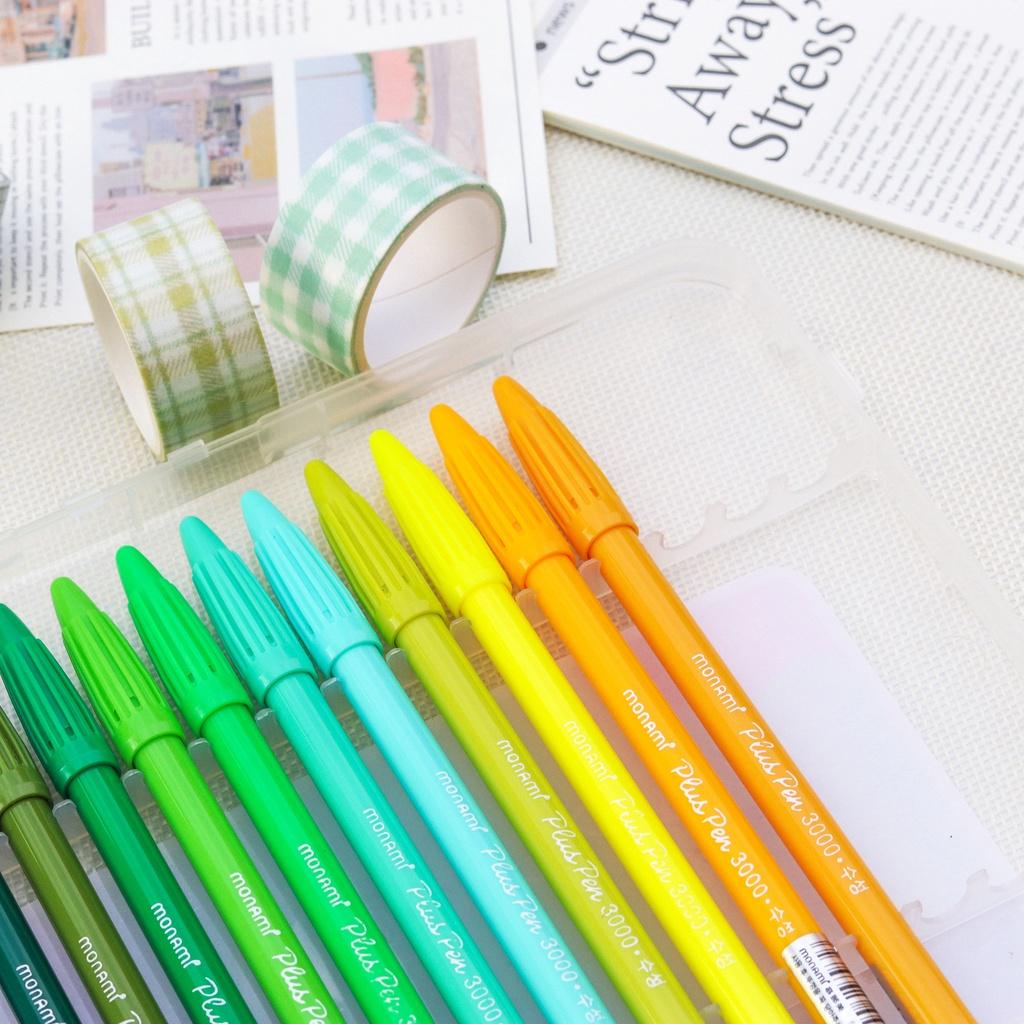 Bán Lẻ - Bút Monami Plus Pen 3000 Đủ 36 Màu Viết Bullet Journal