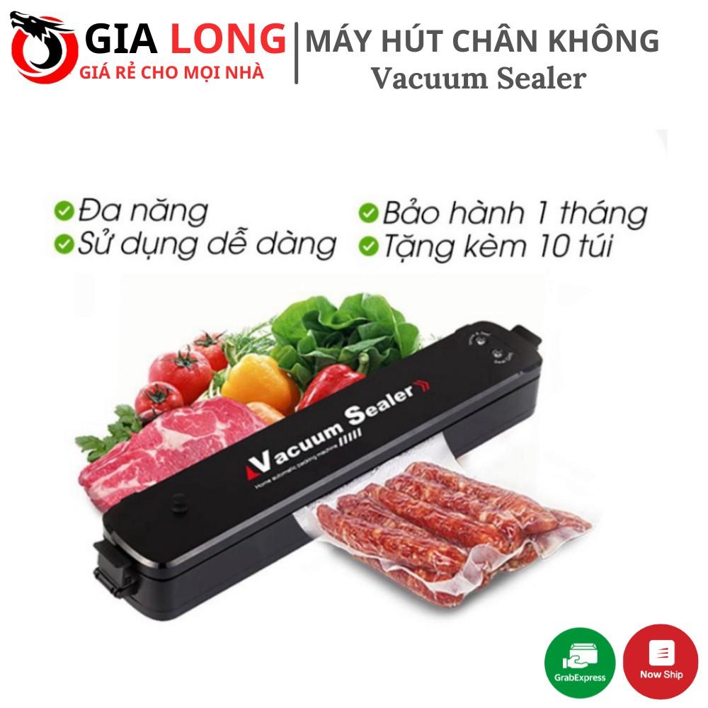 Dụng Cụ Hút Chân Không Hàn Miệng Túi Vaccum Sealer Cao Cấp Tiện Lợi + Tặng Kèm 10 Túi Nhám