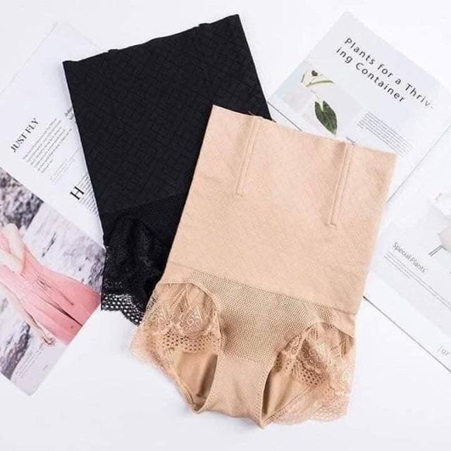 Quần gen bụng chống cuộn viền ren định hình eo