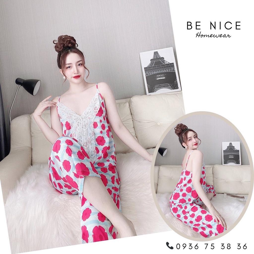Bộ mặc nhà dây phối ren giữa lạ mắt với nhiều họa tiết cho nàng Be Nice Homewear