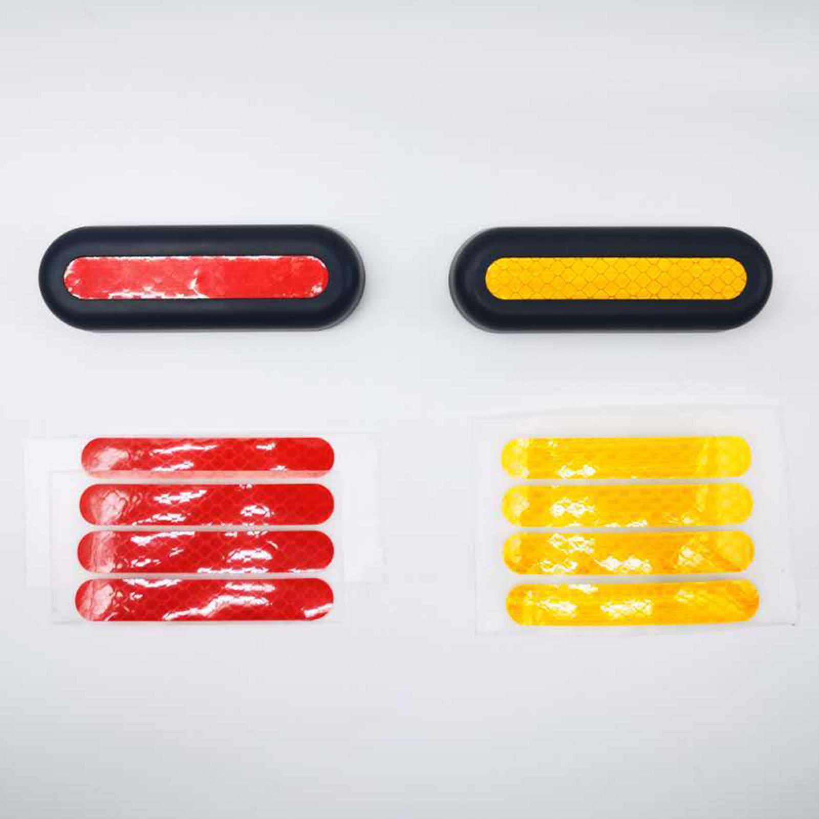 Reflective Sticker Set for Max G30 Electric Scooter Front Rear Wheel Cover Sticker Replacement