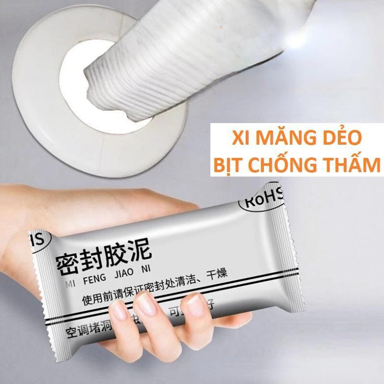 Combo 10 gói Xi Măng Dẻo Bịt Tường Chống Thấm, Côn Trùng - Xi Măng Trám Vết Nứt, Khe Hở Tường