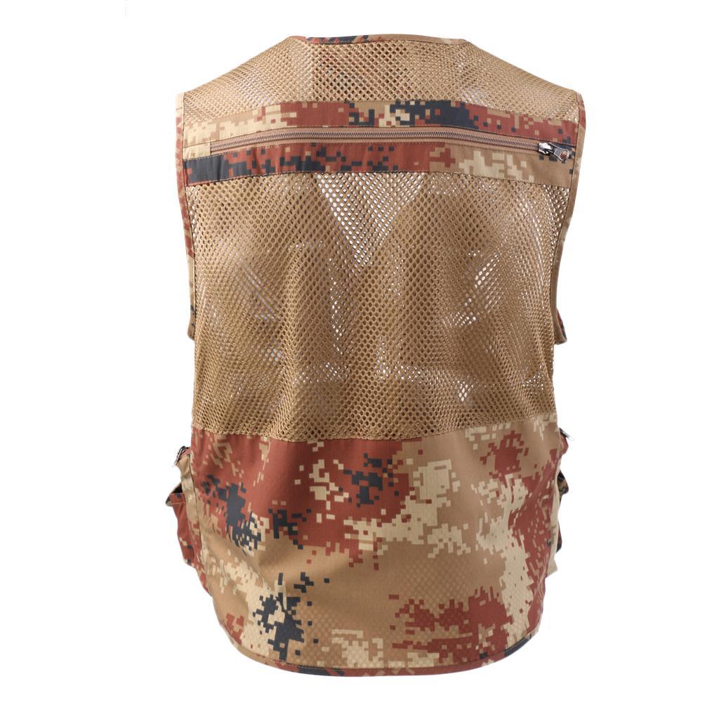 Fishing Vest Breathable Jacket Photography Hiking Hunting Lightweight Mesh Vest
