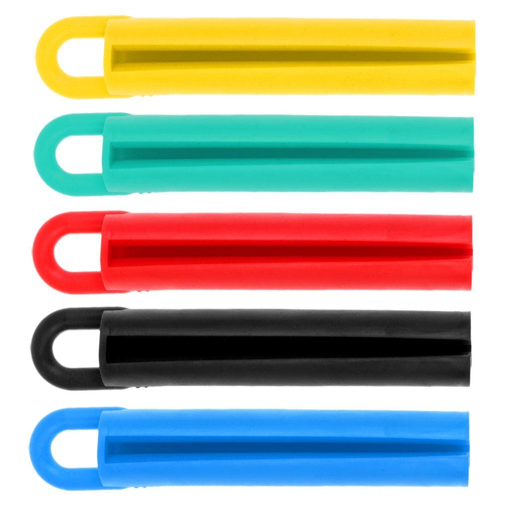 6xProfessional Pool Snooker Billiard Cue Tip Rubber Hang Clamp Holder Blue