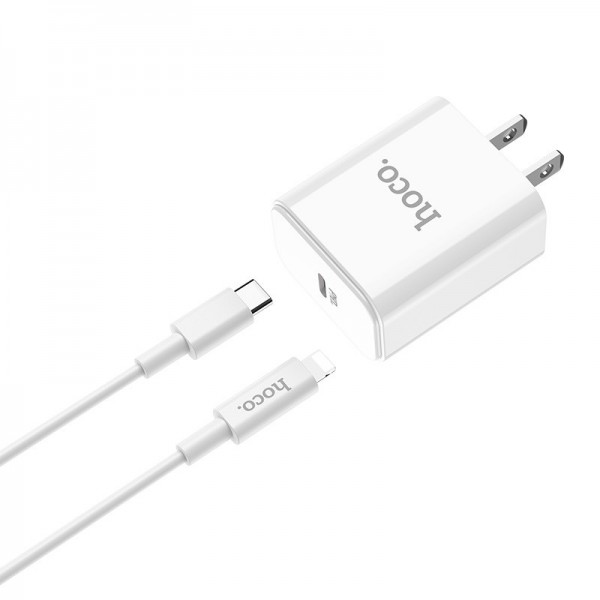 Bộ cốc sạc Hoco C71 kèm dây sạc nhanh PD18W cho iphone ipad - sạc nhanh quick charge 3.0 - hàng chính hãng