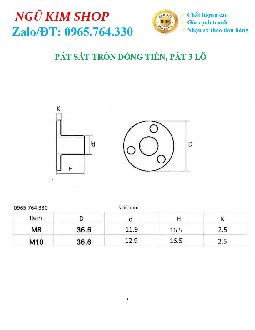 PÁT SẮT TRÒN ĐỒNG TIỀN _ PÁT 3 LỖ