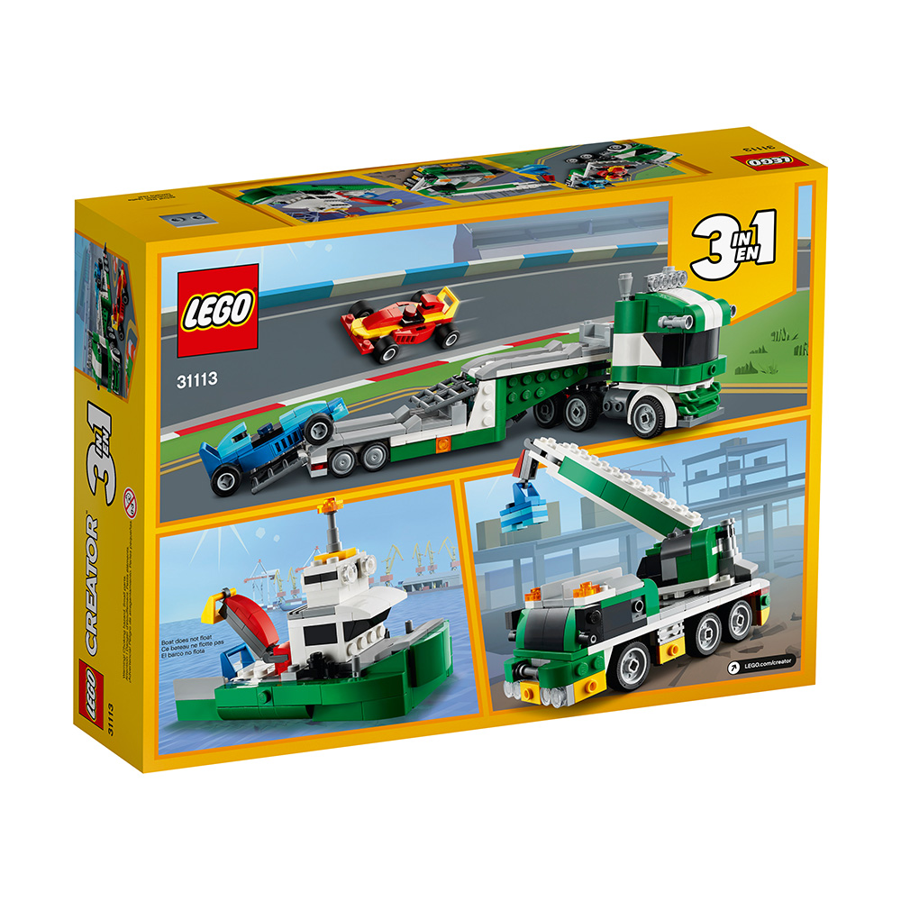Đồ chơi LEGO Creator Xe Tải Vận Chuyển Xe Đua 31113