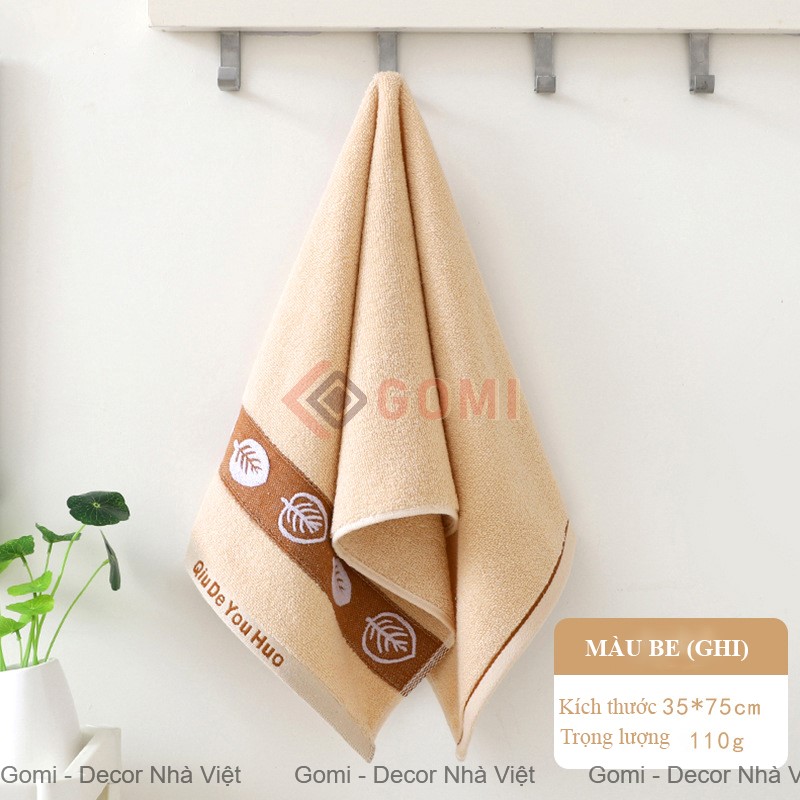 Khăn Tắm/Khăn Mặt Cotton Mềm Mại Thấm Hút Nước 34x75cm Nhanh Khô