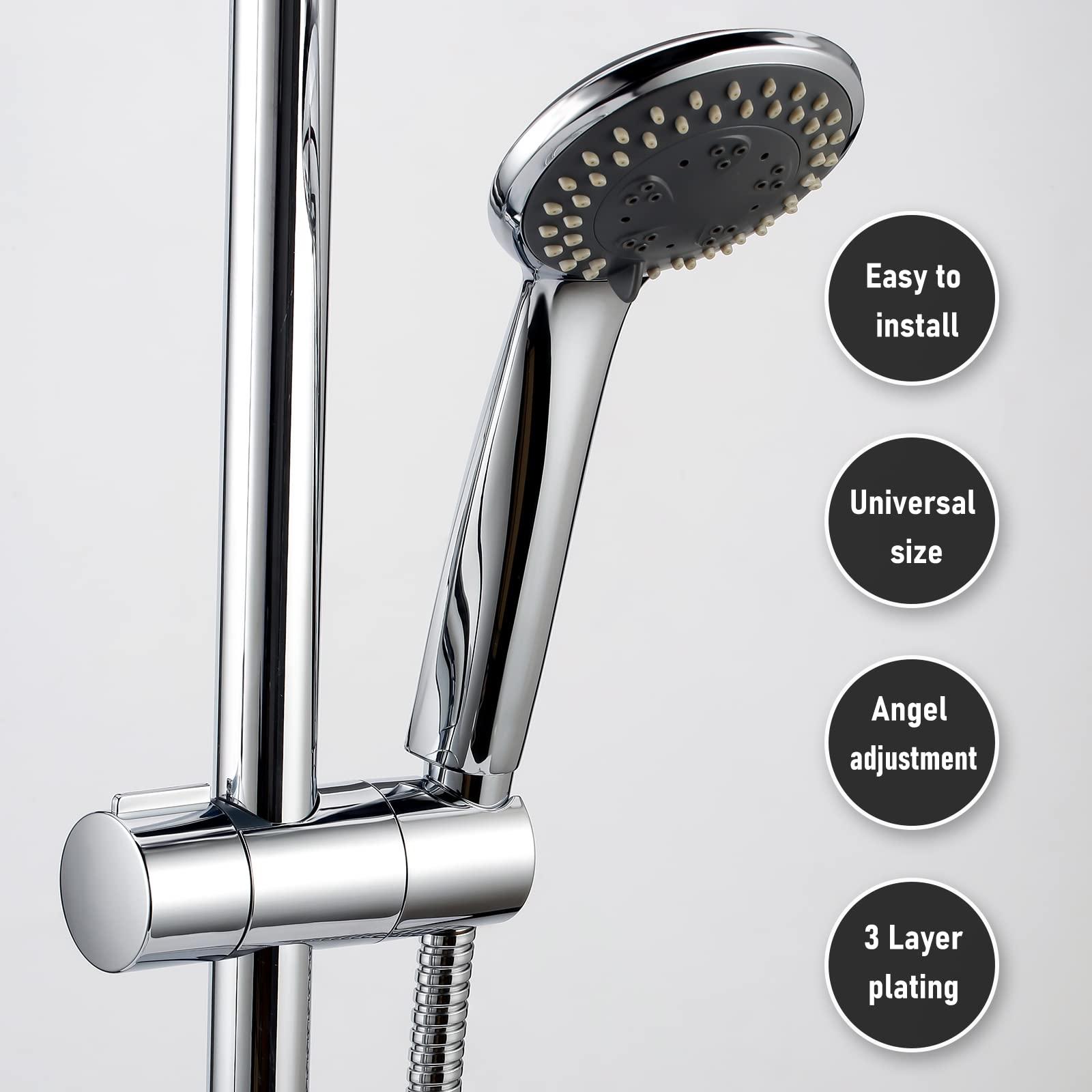 Giá đỡ vòi hoa sen tay 18-25 mm Người giữ vòi hoa sen có thể điều chỉnh cho vòi hoa sen hoặc vòi hoa sen cho phòng tắm, nhựa ABS