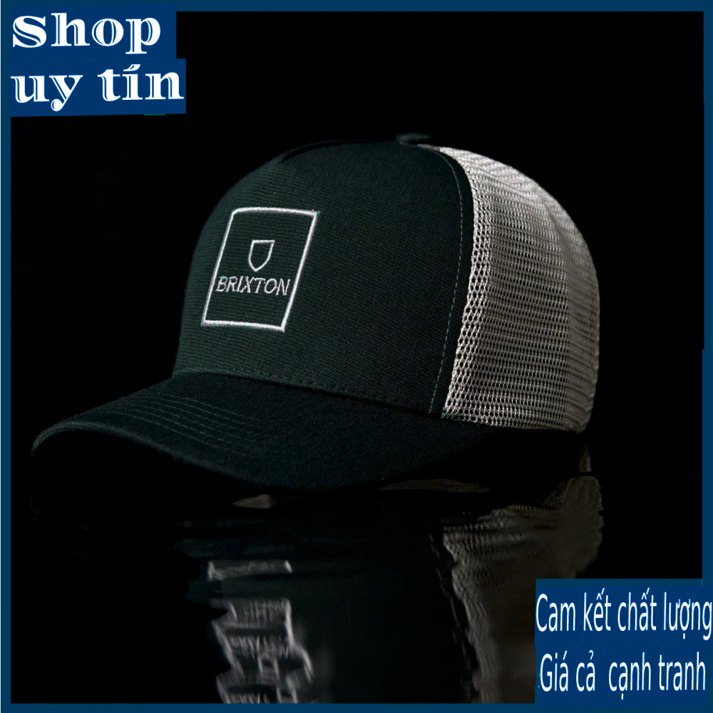 Freeship - MŨ NÓN KẾT LƯỠI TRAI SNAPBACK BT XANH ĐEN PHỐI LƯỚI THỜI TRANG NAM NỮ CAO CẤP