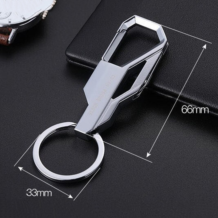 Móc Khoá Xe Máy Nam Proud Horse INOX Cao Cấp Có Chốt Đeo Thắt Lưng