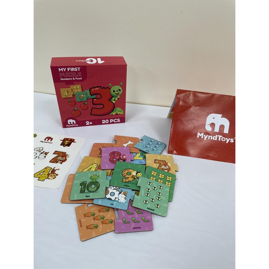 Đồ Chơi Xếp Hình MyndToys My First Puzzle - Numbers & Food Dành Cho Các Bé Trên 2 Tuổi