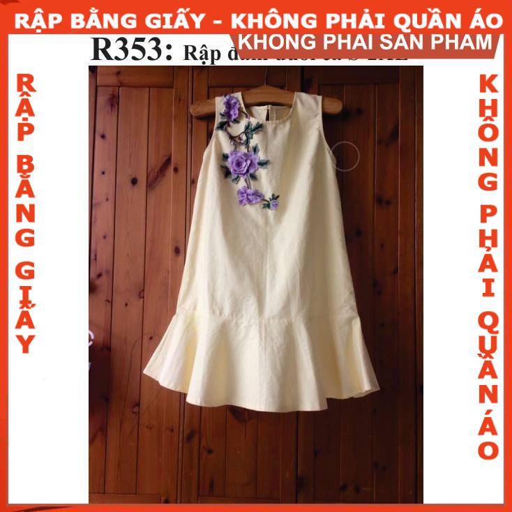 Rập giấy mã 353 (BẢN VẼ) rập đầm suông