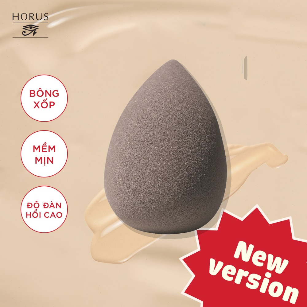 Bông Mút Trang Điểm Horus Coffee Make Up Sponge Kèm Hộp Đựng