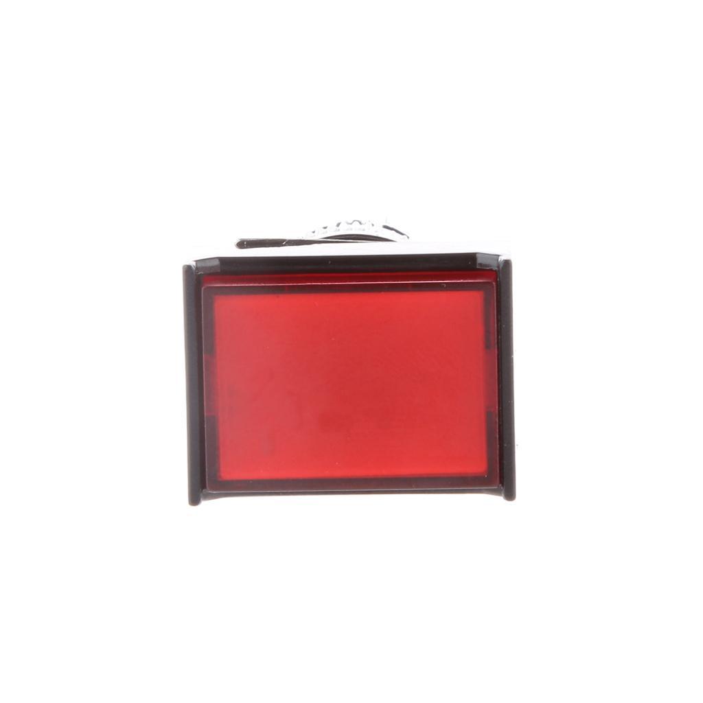 8-20pack DC 12V Push Button Momentary Self Reset Square Switch with LED Light