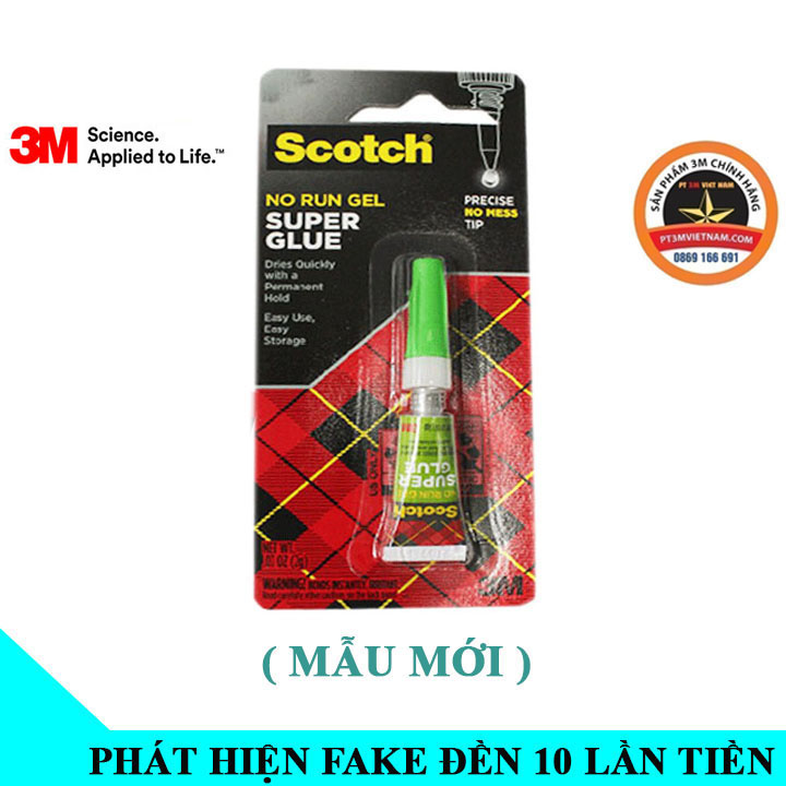 Keo đa năng siêu dính dán giày dép , gỗ , kim loại 3M scotch super glue AD113