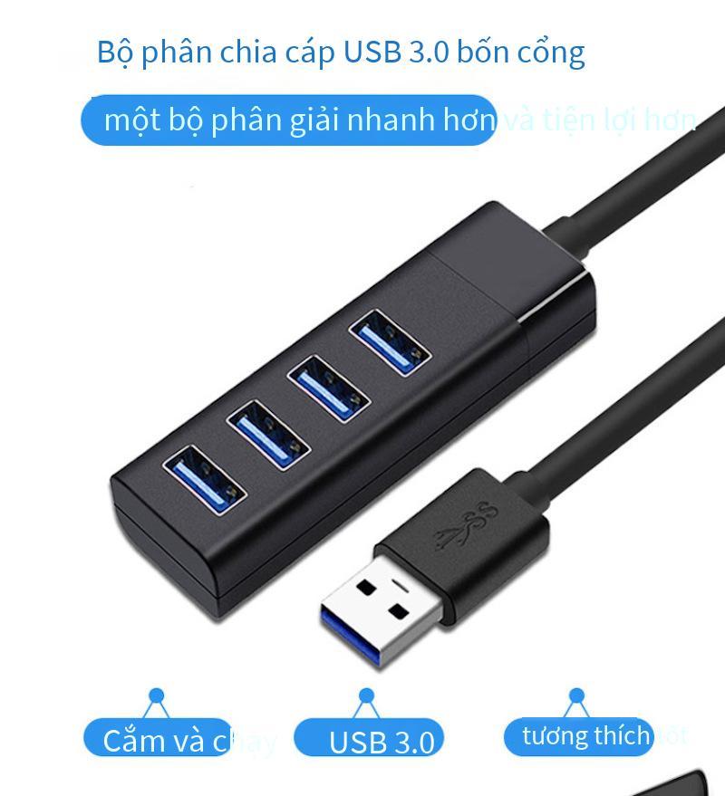Bộ chia một đến bốn usb2.0hub thuận lợi nhất cắm hàng nhỏ Hub 4 cổng máy tính xách tay mở rộng usb máy tính để bàn