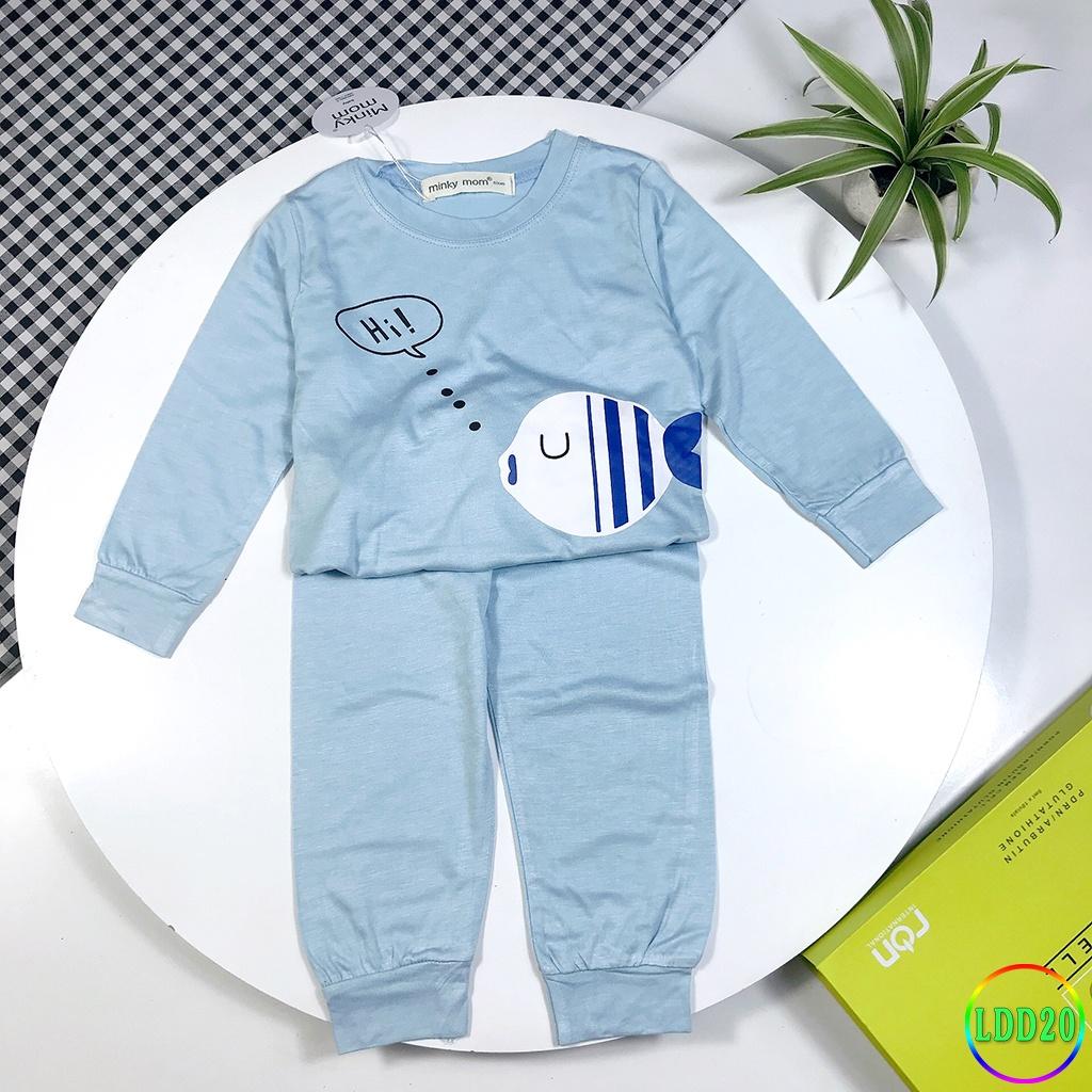 Bộ Dài Tay Cho Bé LDD20 Đồ Bộ Thun Lạnh Cao Cấp Mềm Mịn Thoáng Mát Dễ Chịu, Thoải Mái Cho Bé