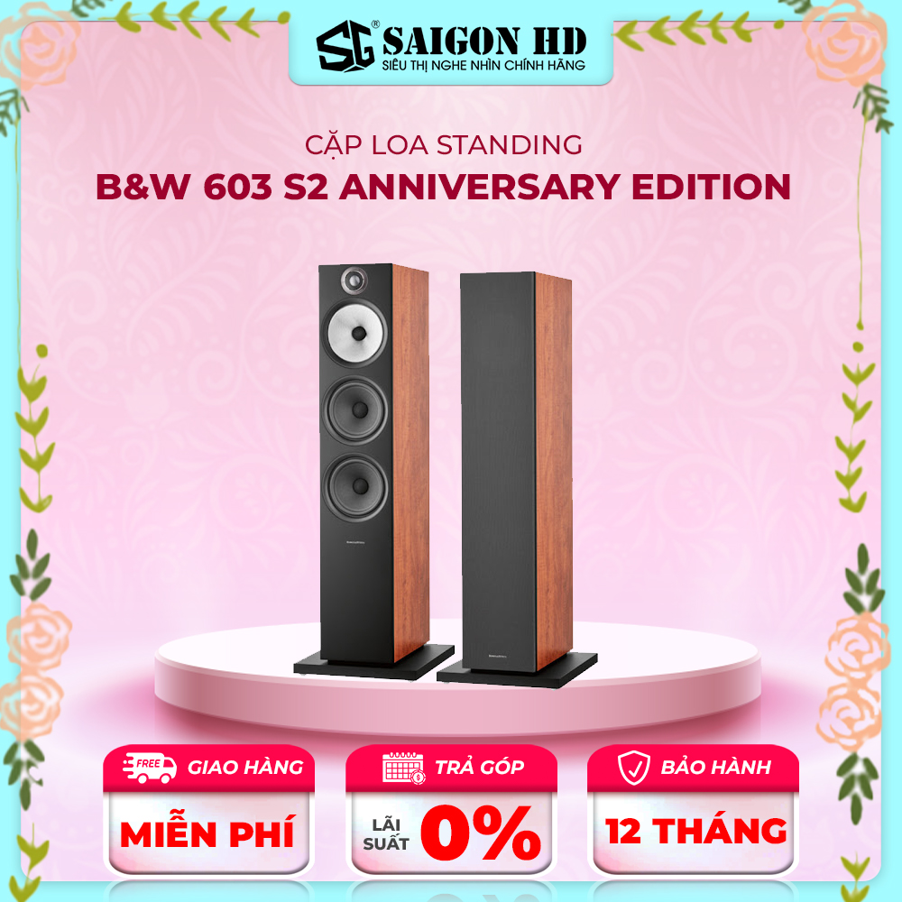 Cặp loa cột B&W 603 S2 Anniversary Edition - Hàng chính hãng, giá tốt
