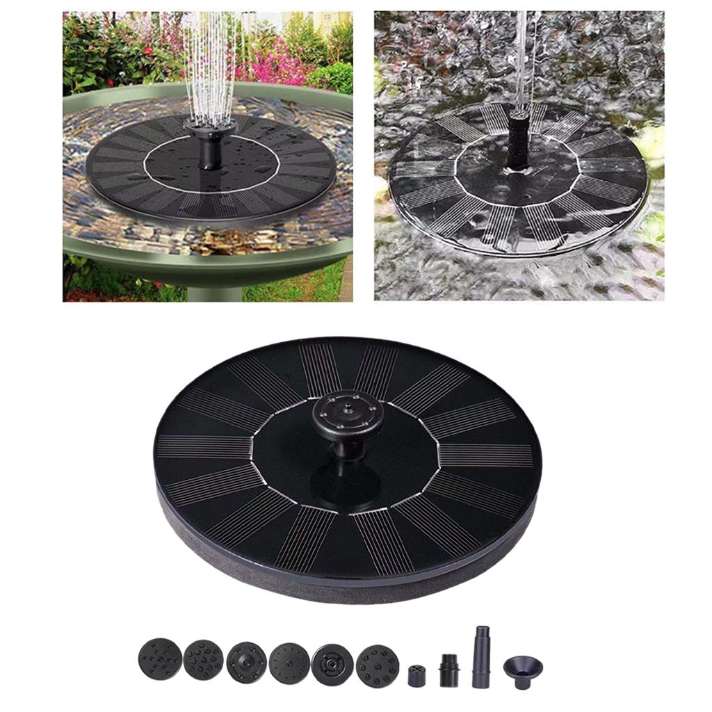 Solar Water Fountain Pump Bird Bath Floating for Garden Pond Pool Outdoor