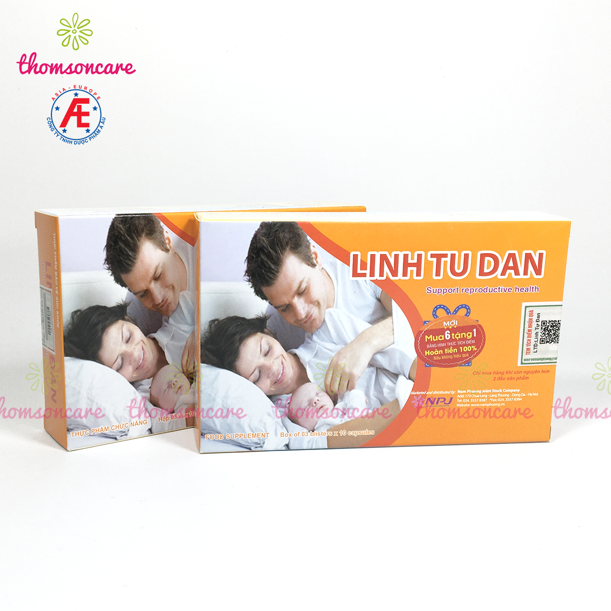 Viên uống Linh Tự Đan Combo 6H tặng ngay 1H - Giải Pháp Cho Vô Sinh Hiếm Muộn - hỗ trợ giảm vô sinh nam nữ từ thảo dược, cao nhân sâm, tăng khả năng thụ thai, mang thai