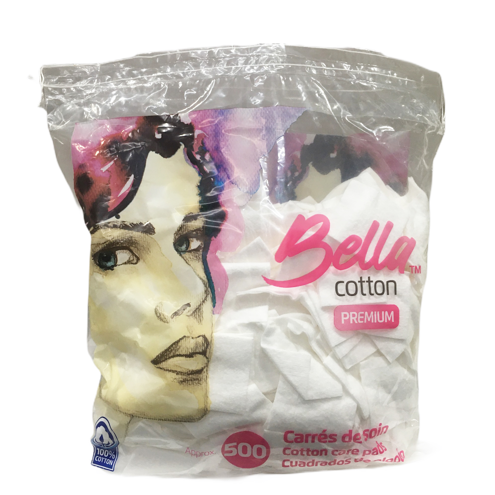 Bông Tẩy Trang Bella Cotton Premium 500 Miếng