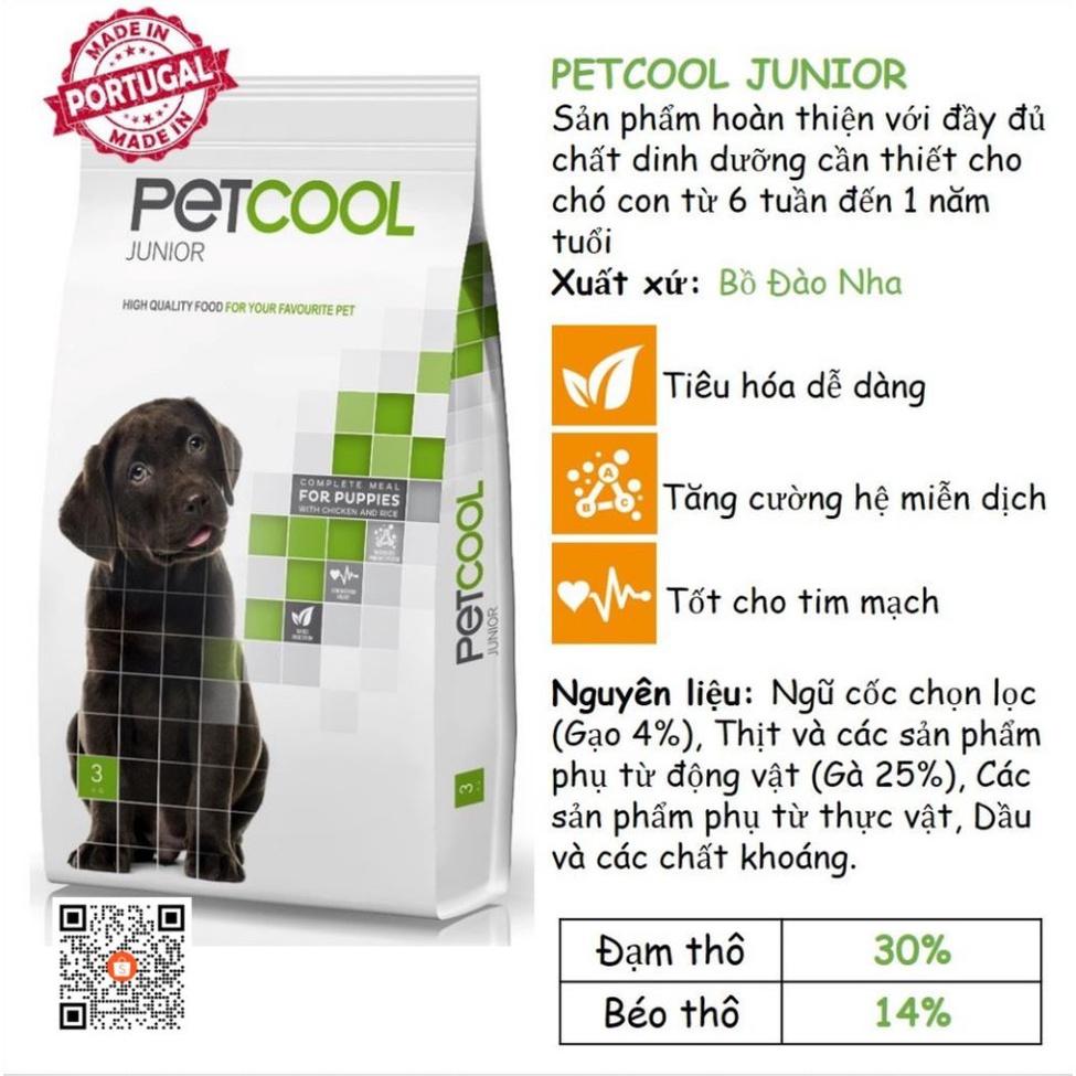Petcool - Hạt Cho chó Con, Thức ăn cho chó con. Bịch 1.2Kg