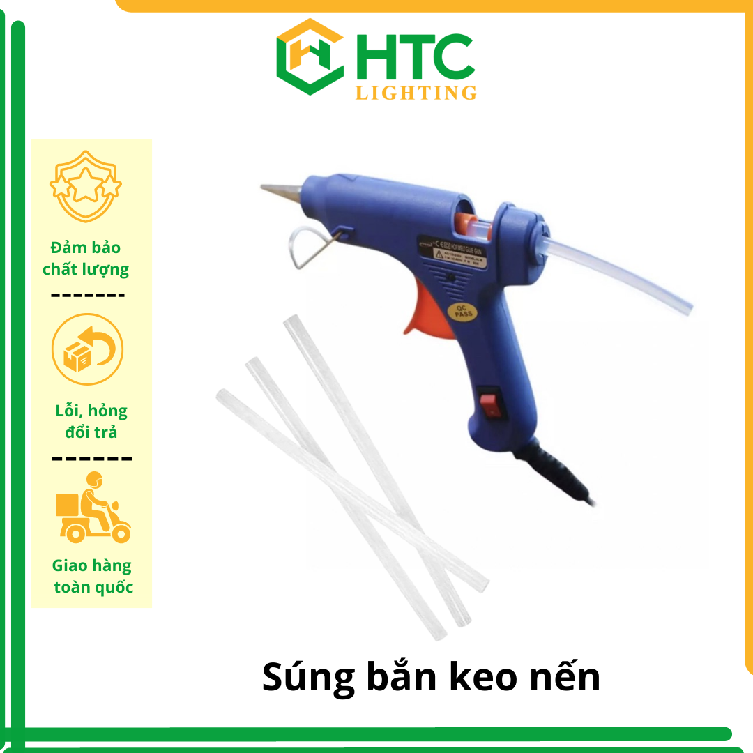 Súng Bắn Keo Nến 20W-60W (tặng 5 cây keo cùng cỡ)