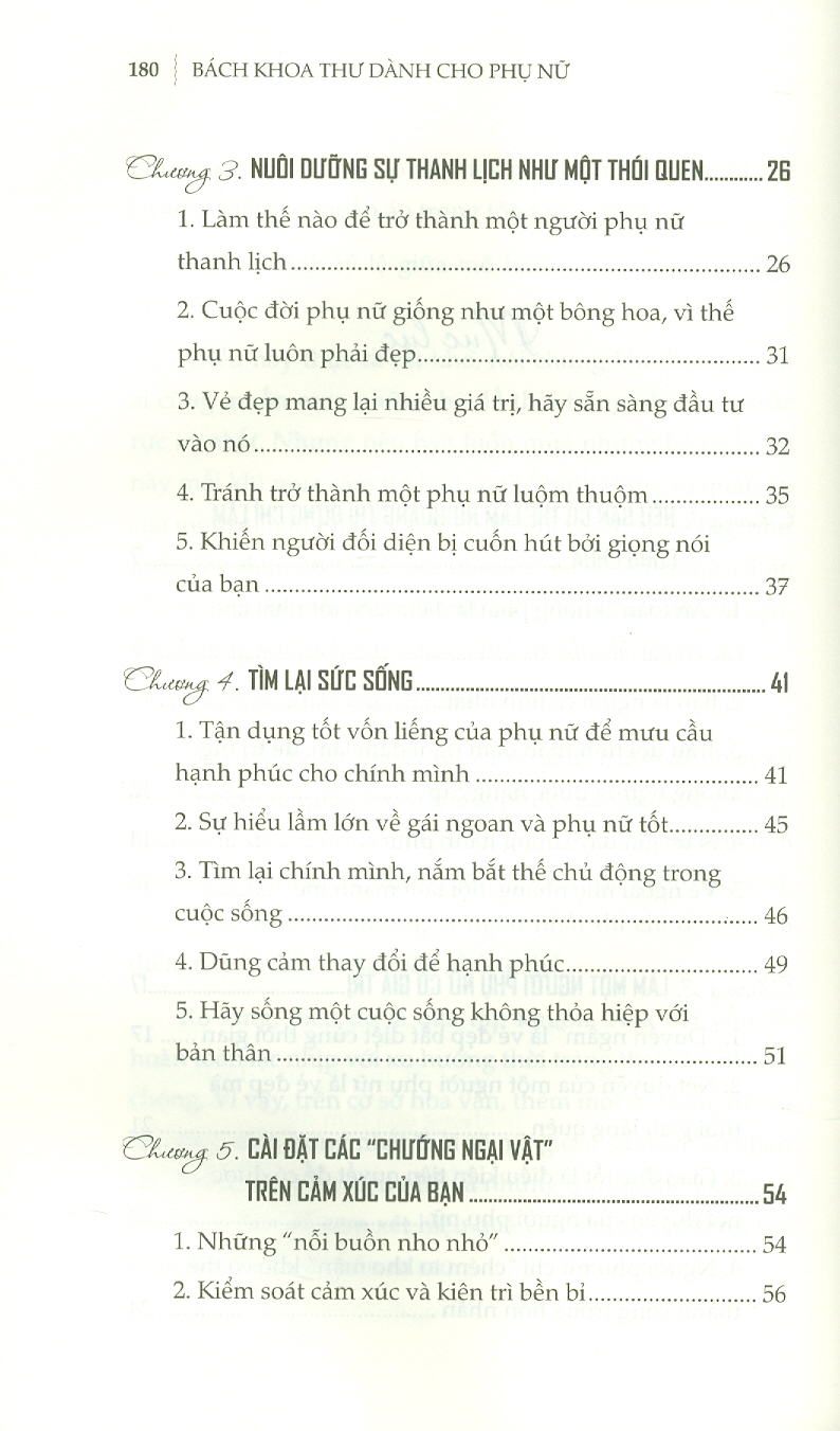 BÁCH KHOA THƯ DÀNH CHO PHỤ NỮ - Phụ Nữ Đẹp Ở Khí Chất – Thanh Hương biên soạn – Liên Việt Books – NXB Văn Học
