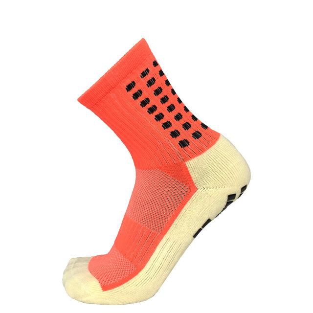 Vớ cotton phong cách mới nhất phim chống trượt đáy khăn dày dày cho nam vớ bóng đá ống giữa thể thao thấm hút mồ hôi vớ bóng rổ ống ngắn