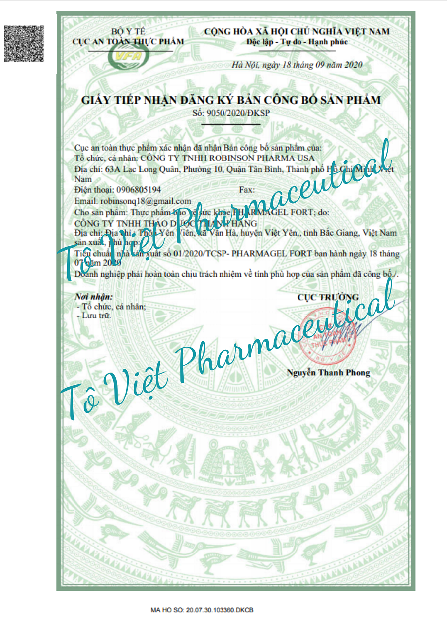 TPCN- Robinson Pharma USA- Pharmagel fort-Viên uống bổ sung đa vitamin, khoáng chất, bồi bổ cơ thể, tăng cười sức đề kháng, dinh dưỡng