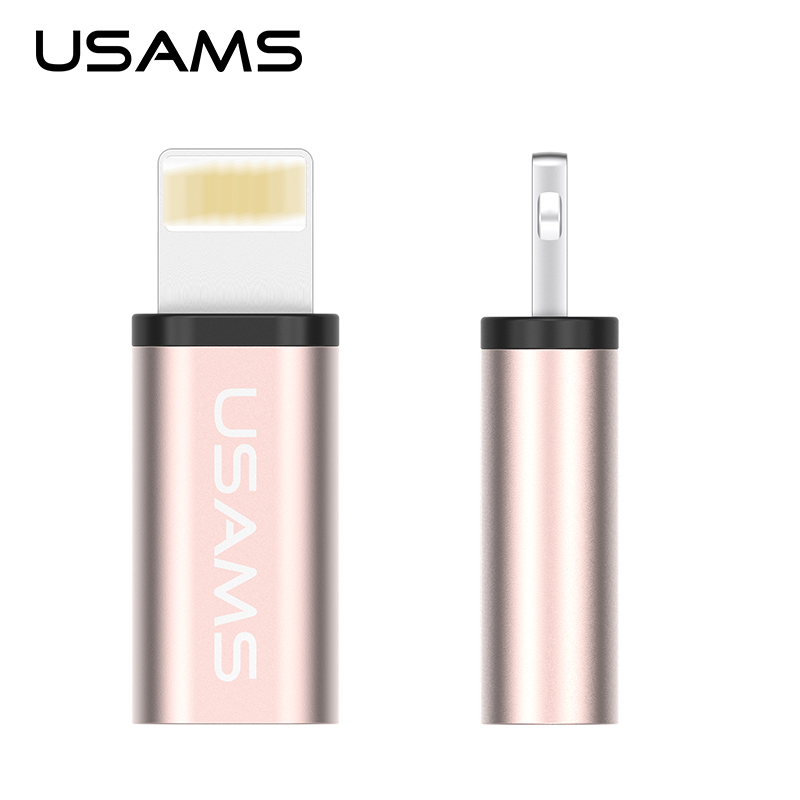 Adapter chuyển đổi cổng Lightning iPhone 6S sang Micro USB USAMS US-SJ049 - Hàng chính hãng