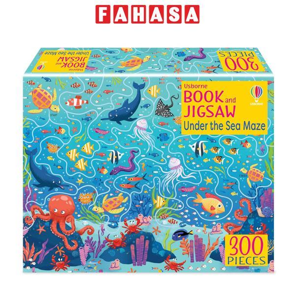 Sách ngoại văn: Usborne Book And Jigsaw - Under The Sea Maze