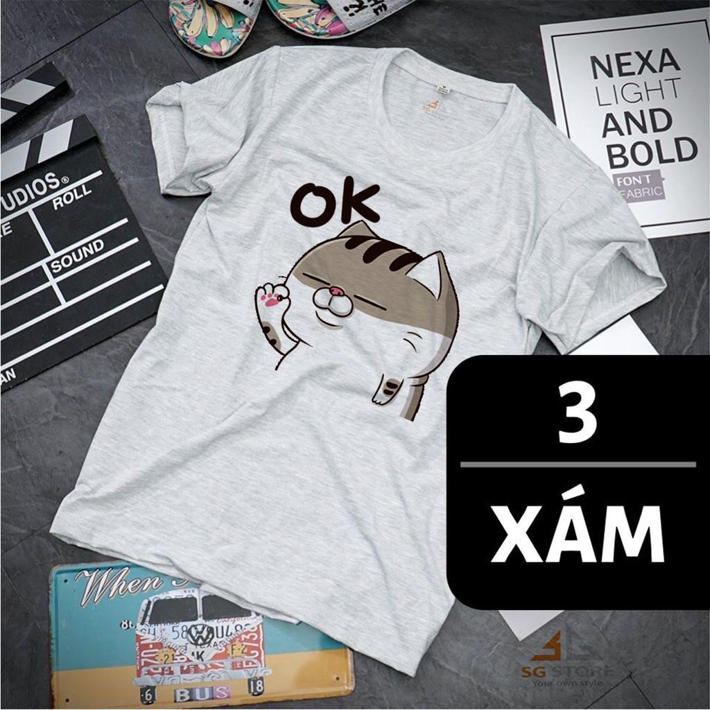 ÁO THUN MÈO AMI - MÀU XÁM