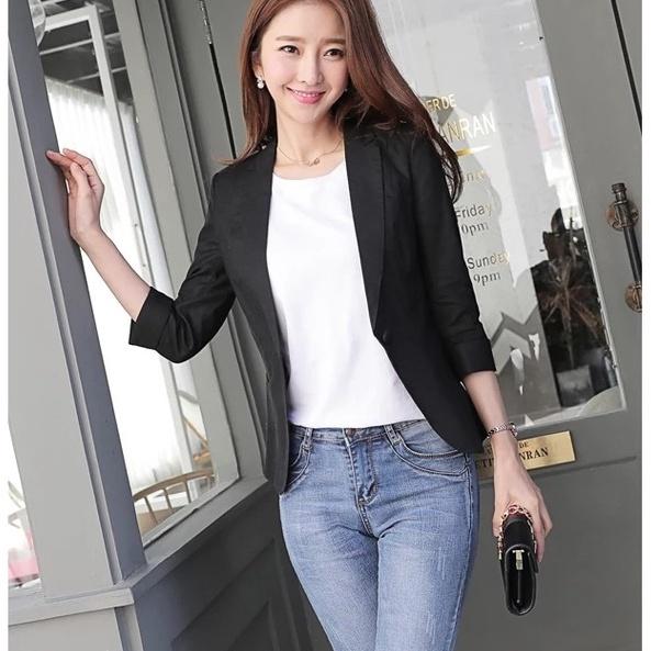 ÁO VEST BLAZER TAY LỬNG CÔNG SỞ PHONG CÁCH HÀN QUỐC