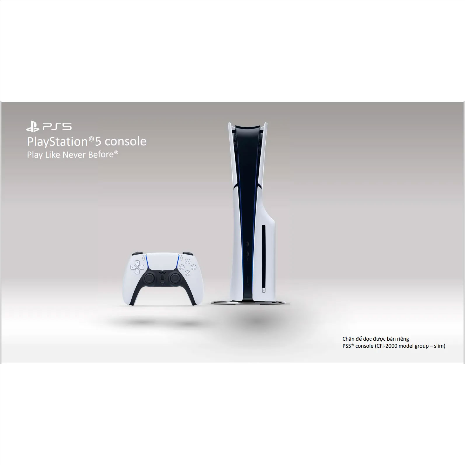 Bundle Bộ máy chơi game Sony PlayStation 5 Slim (PS5 Slim) hai tay cầm ASIA-00479 - Hàng Chính Hãng