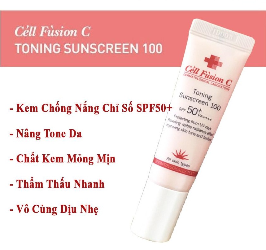 Kem chống nắng Cell Fusion C Toning Sunscreen 100 SPF50+ PA++++