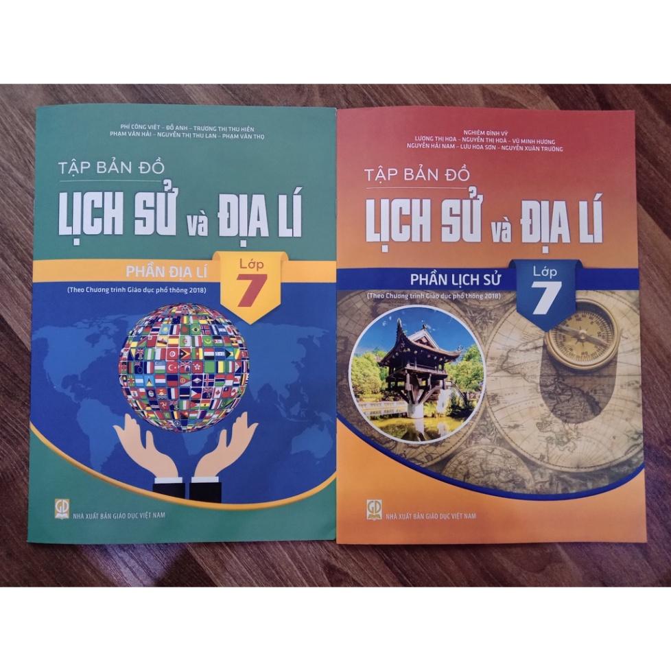 Sách - Combo 2 cuốn Tập bản đồ Lịch Sử và Địa Lí Lớp 7 ( theo chương trình GDPT 2018 )