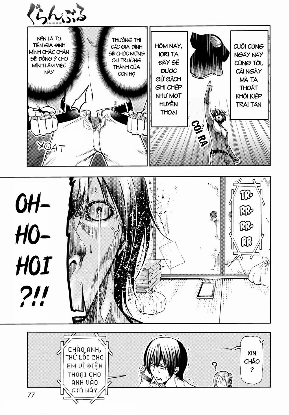 cô gái thích lặn - grand blue chapter 71.2 1