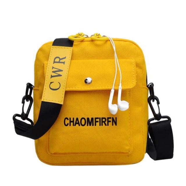 Túi tote vải canvas nữ đeo chéo đẹp đi chơi thời trang hàn quốc giá rẻ CHAOMFIRFN TV16