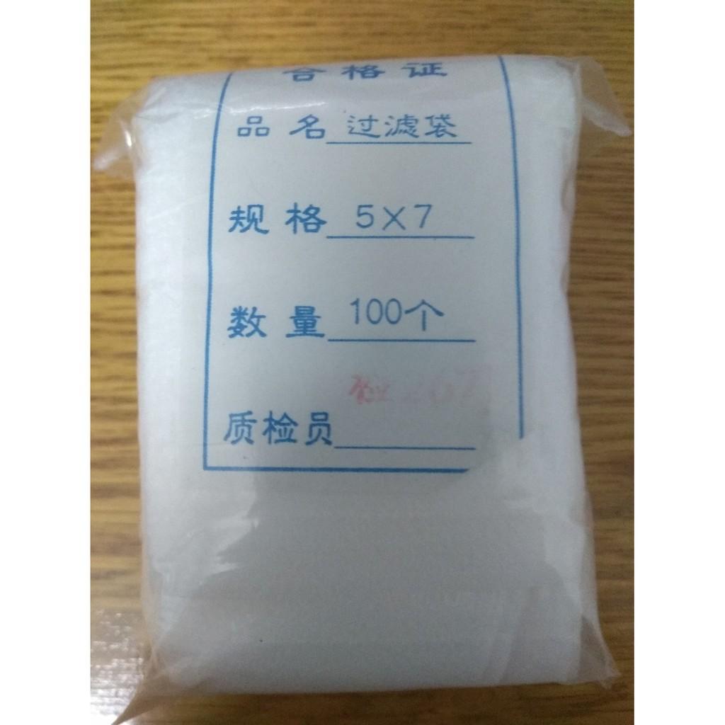 Túi lọc dùng đựng phân tan chậm khổ 5x7cm - gói 50 túi
