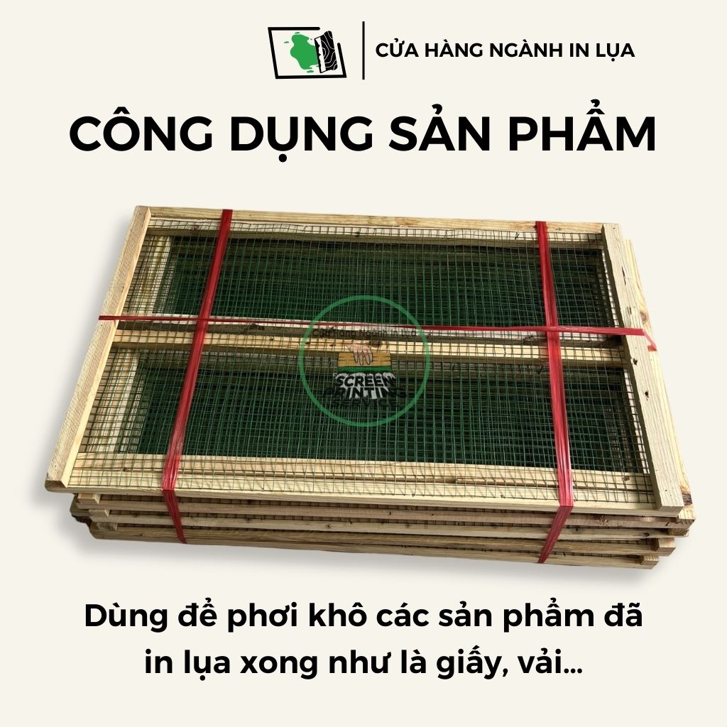 Giá phơi sản phẩm, giá phơi in lụa 10 cái
