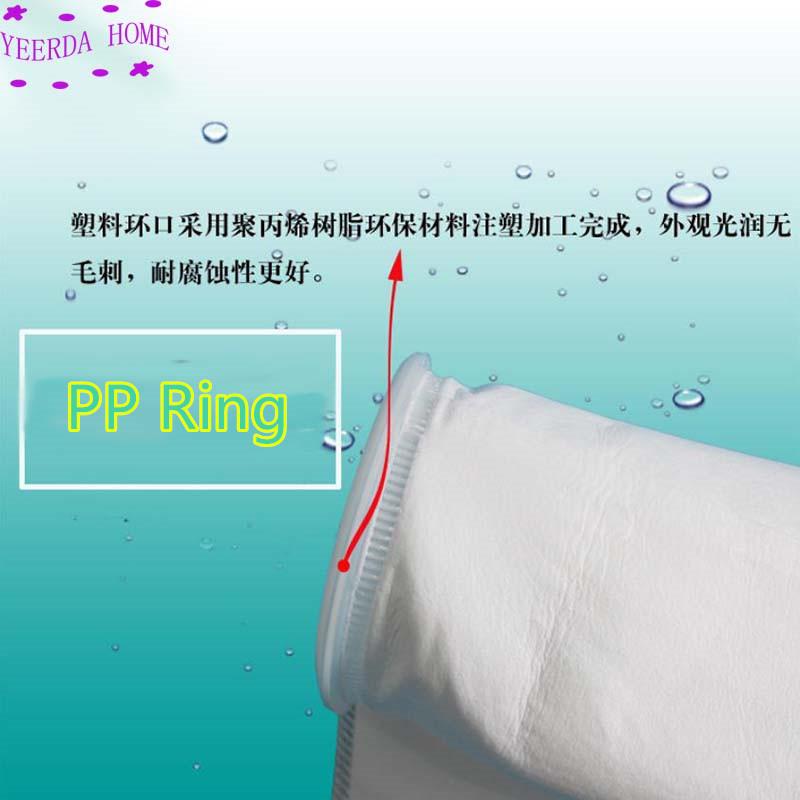 180x810mm pp/vòng không gỉ Bảo vệ môi trường Bộ lọc công nghiệp Túi bỏ túi 0,2/0,5/5/10/25/50/75/100/200/300 Micron