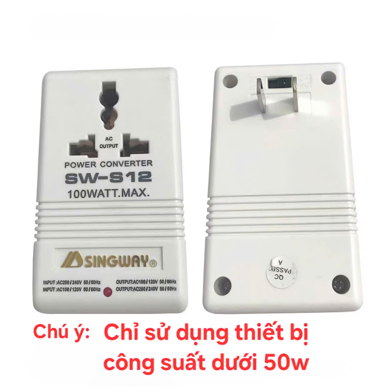 Ổ Chuyển Đổi Nguồn Điện, 2 Chiều Từ 110v sang 220v và Ngược Lại, Tiện Dụng Mang Đi Du Lịch US - JP - Đài - Takyhome8616