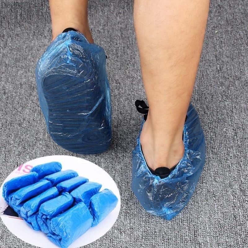 Combo 10 túi nilon bọc giày đi mưa, bao đi mưa bảo vệ giày sạch sẽ, chống bụi bẩn, nước mưa Happy Home