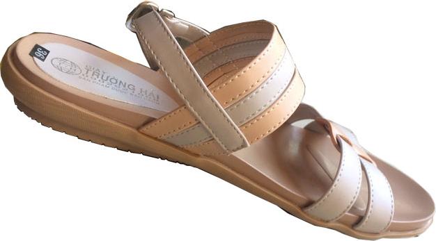 Dép nữ sandal xám trắng SD045