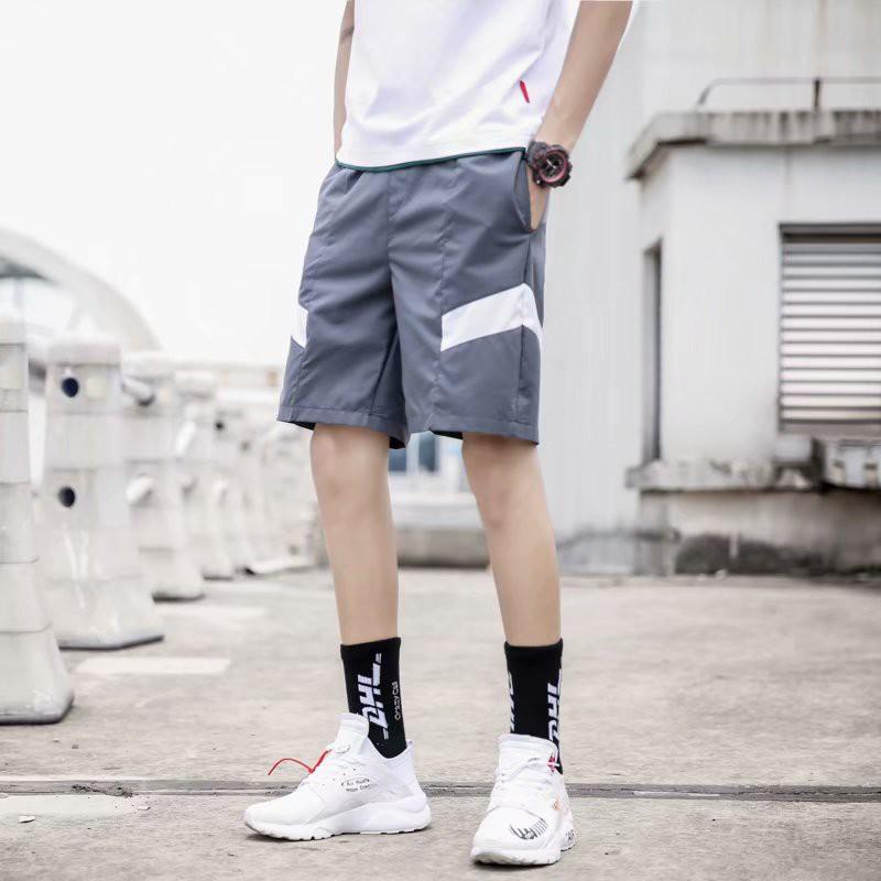 Quần Short Dáng Rộng Phối Màu Thời Trang Mùa Hè Cho Nam