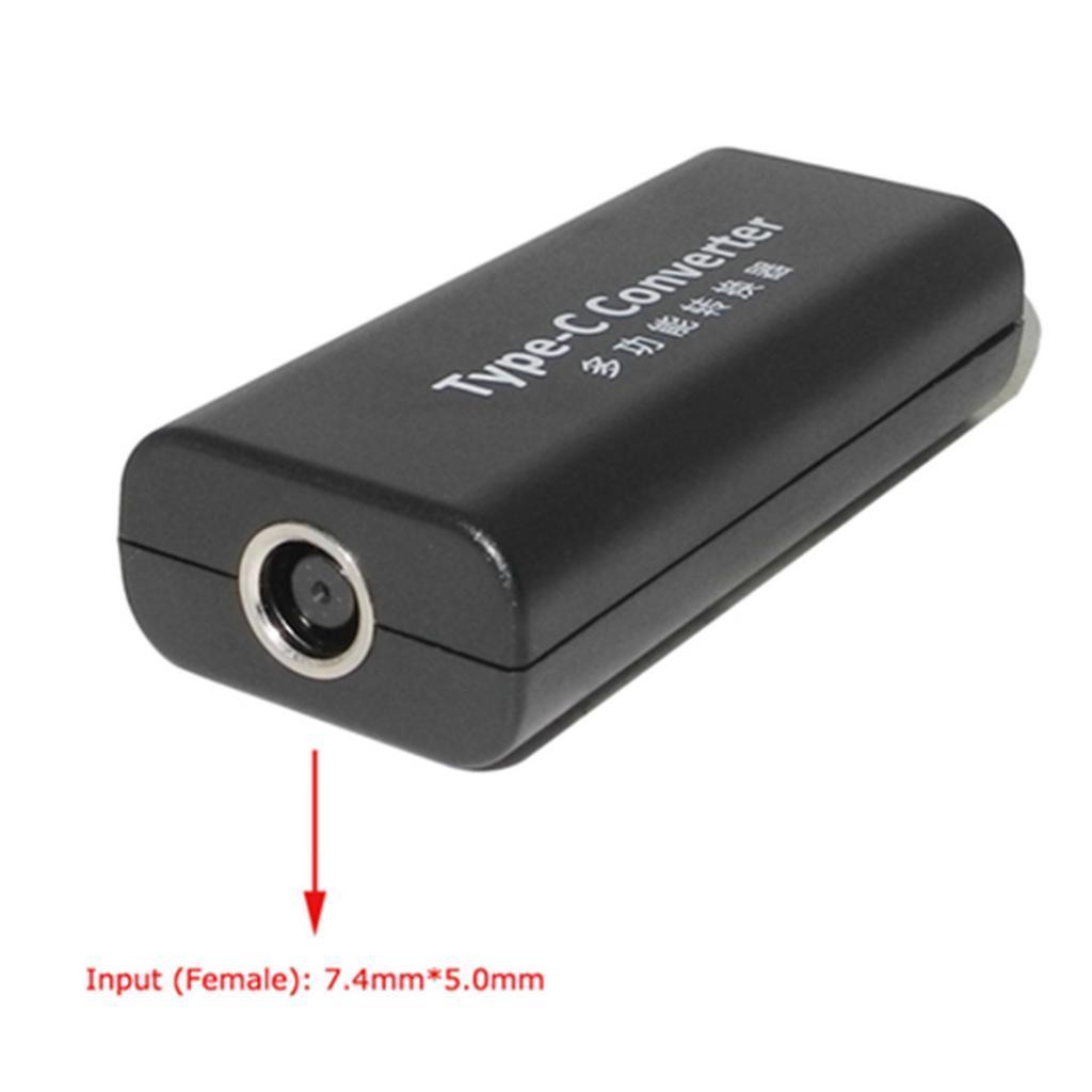 Dc Power 7.4mm*5.0mm Female to USB Type C Male for HP Charging