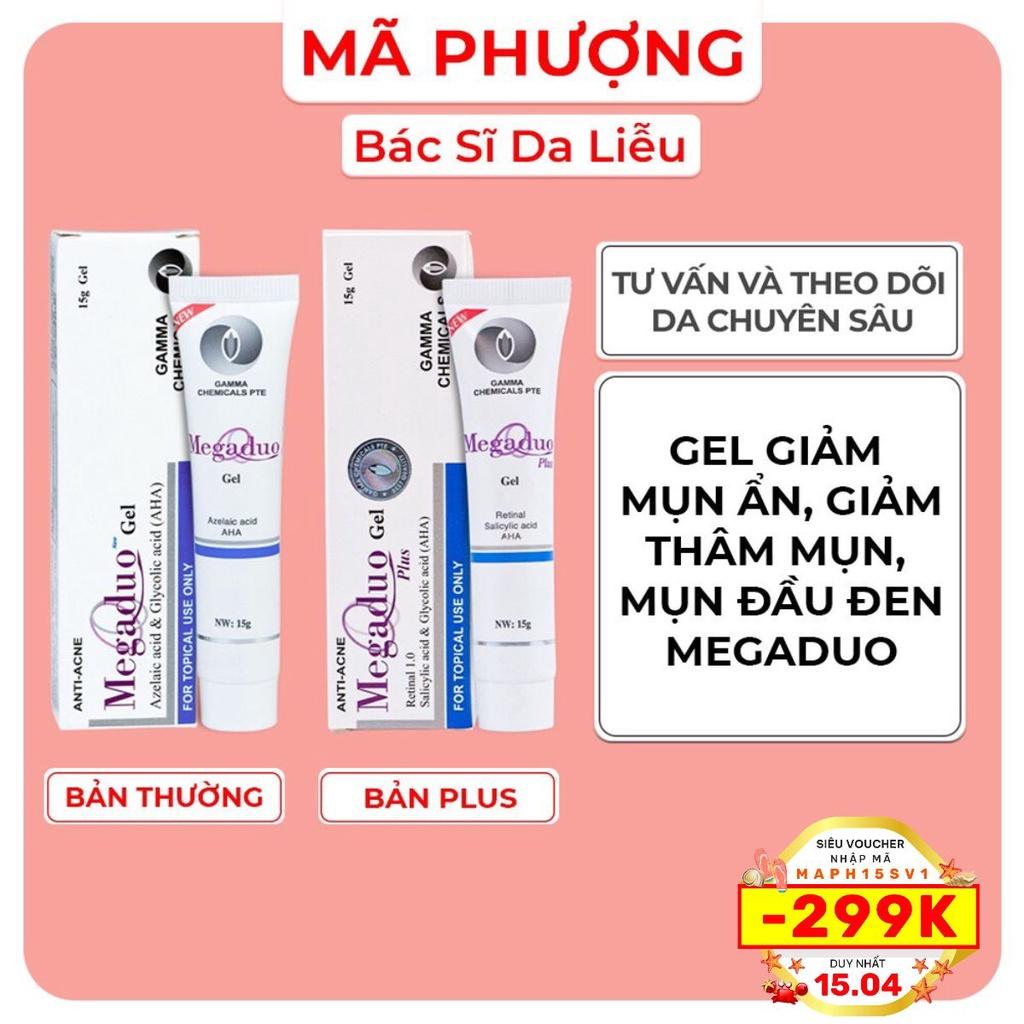 Gel giảm mụn ẩn, giảm thâm Megaduo Gel bản thường AHA và bản Plus Retinal - Bác sĩ Mã Phượng