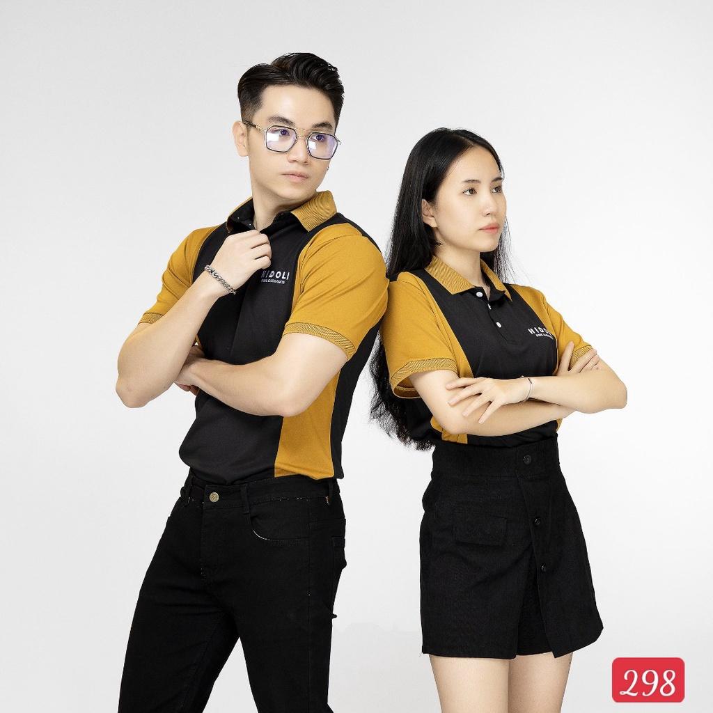 Áo thun polo nam nữ cặp đôi chất thun cotton cá sấu cao cấp mềm mịn co giãn thoáng mát - SKMC03